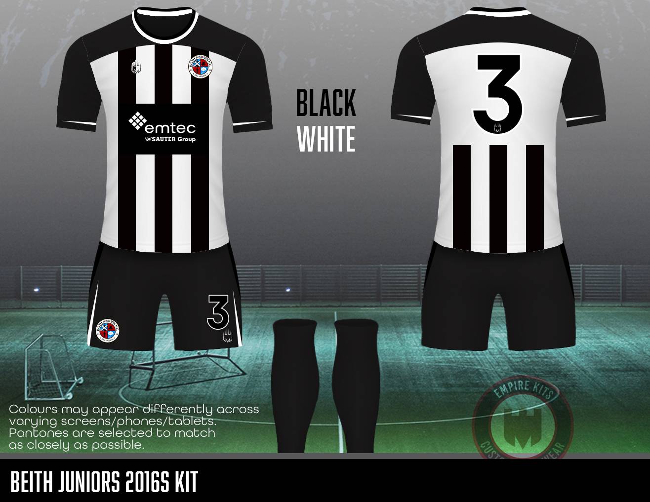 Beith Juniors 2016s- REPLACEMENT OUTFIELD KIT