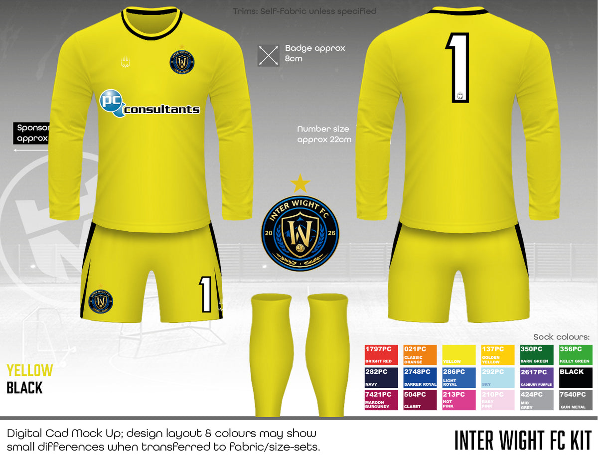 Inter Wight FC - GK Kit - Fabric A