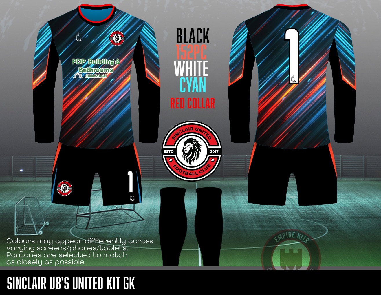 Sinclair United FC - GK Kit (U8's) - Fabric A
