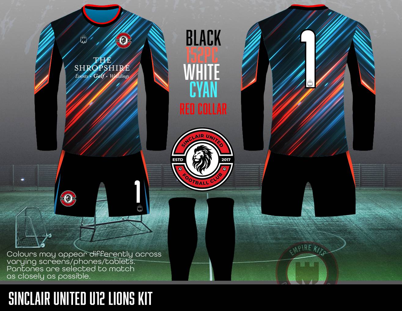 Sinclair United FC - GK Kit (U12 Lions)
