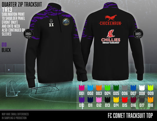Fc comet - Quarter Zip Tracksuit Top