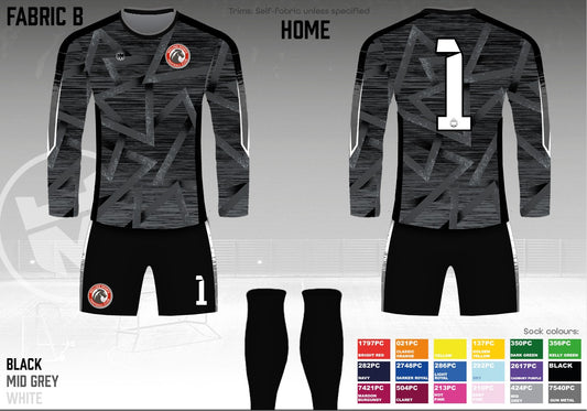 Welling Sports Home GK Kit (Fabric B)