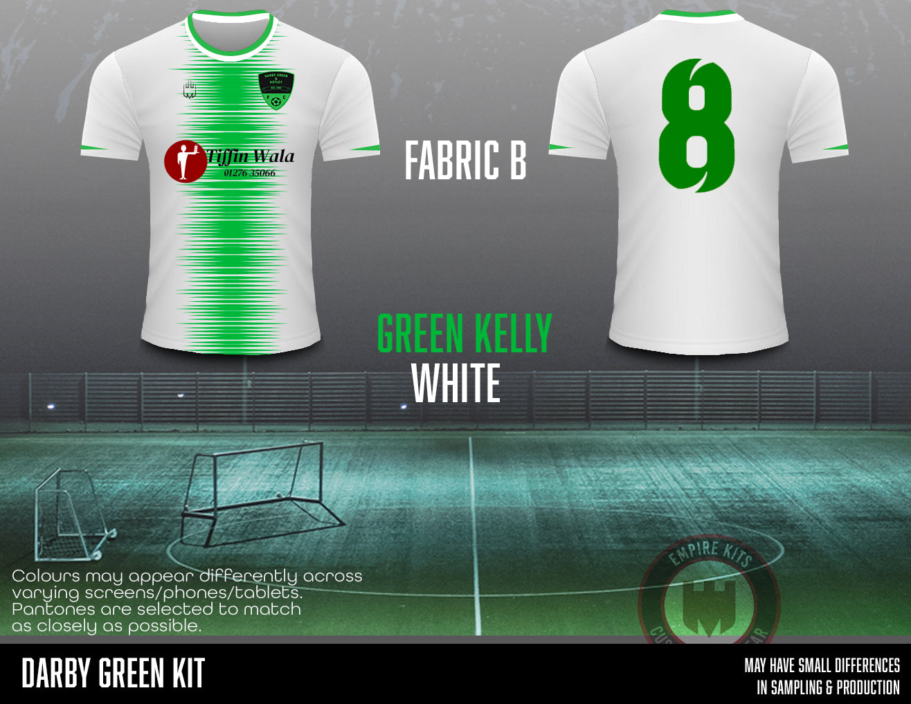Darby Green & Potley FC - training shirt - Fabric B