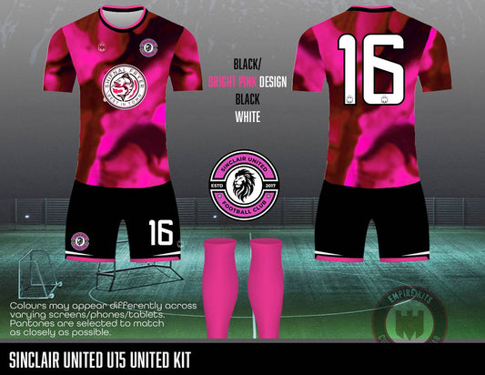 Sinclair United FC - Home Kit (U15 United -pink)
