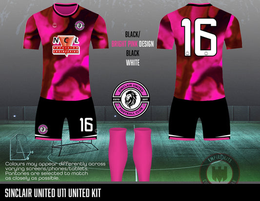 Sinclair United FC - Home Kit (U11 United -pink)