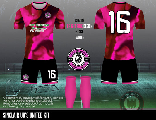 Sinclair United FC - Home Kit (U8's -pink)