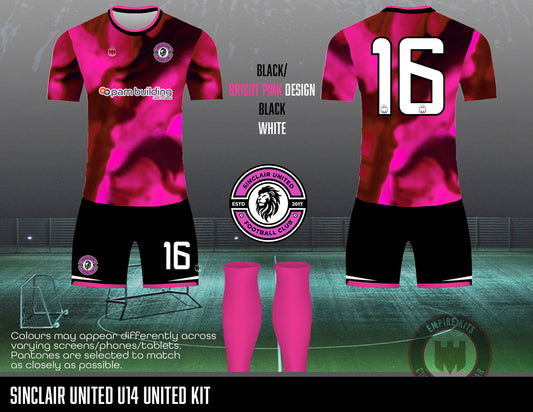 Sinclair United FC - Home Kit (U14 United -pink)