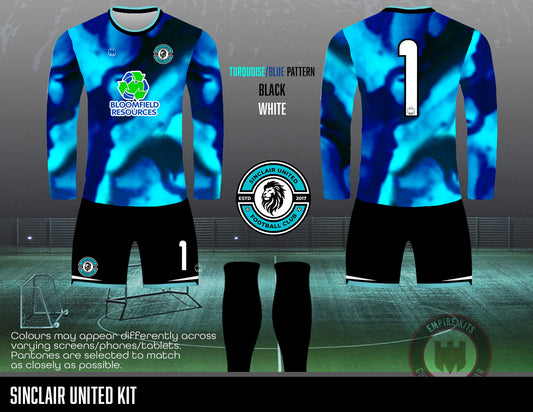 Sinclair United FC - GK Kit (U13 PUMAS - Turquoise)