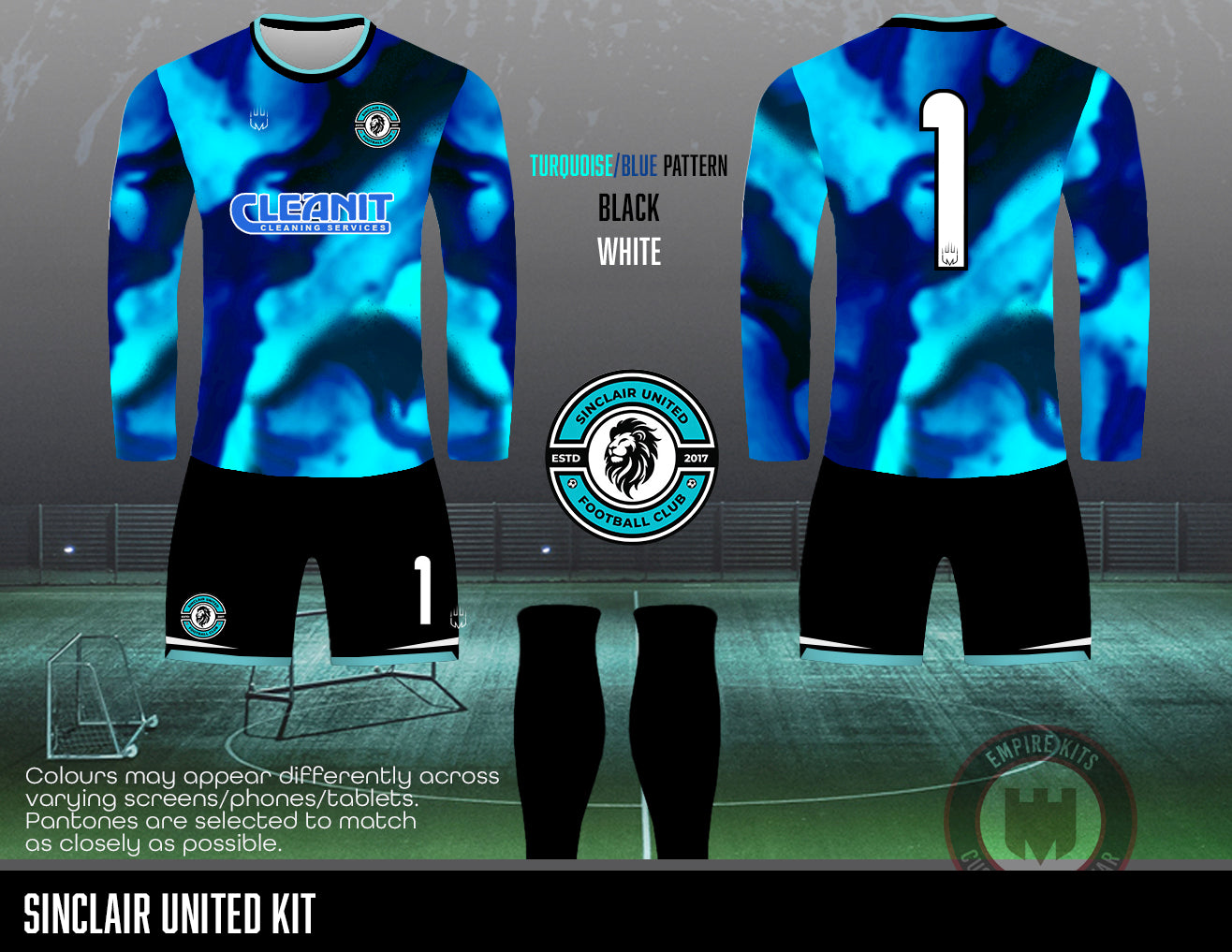 Sinclair United FC - GK Kit (U9 United - Turquoise)