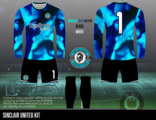Sinclair United FC - GK Kit (U16-Turquoise)