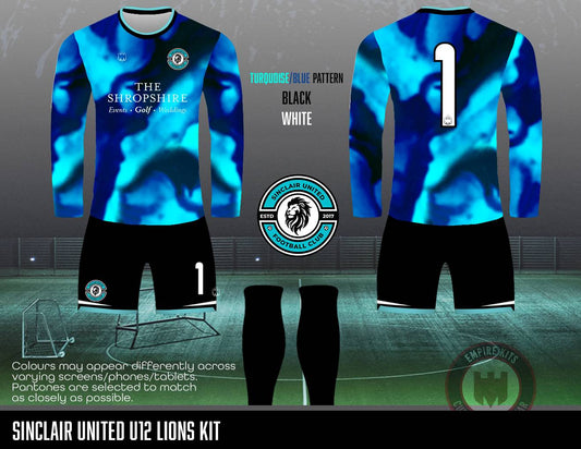 Sinclair United FC - GK Kit (U12 Lions - Turquoise)