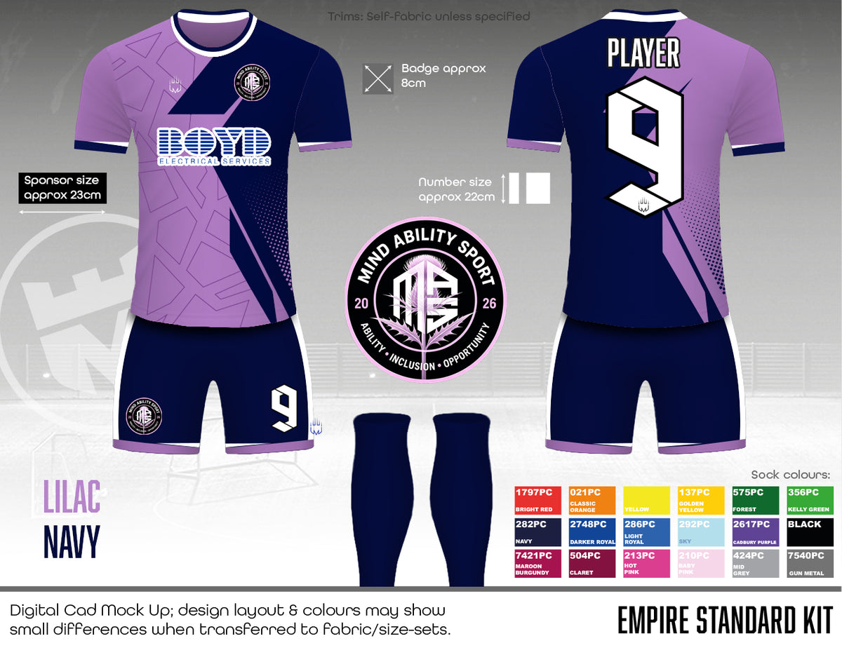 Mind Ability Sport - Outfield Kit - Fabric B