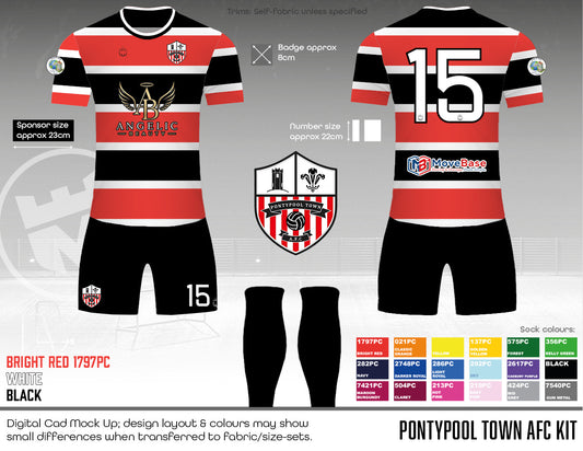 Pontypool Town AFC - Kit (Fabric A)