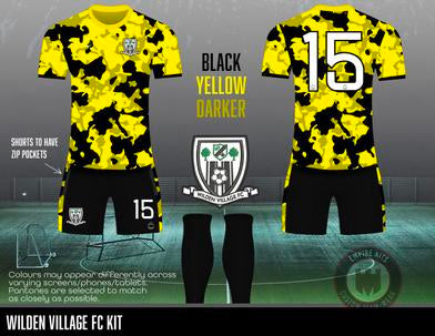 Wilden Village FC - Home Kit (Zip pocket shorts)