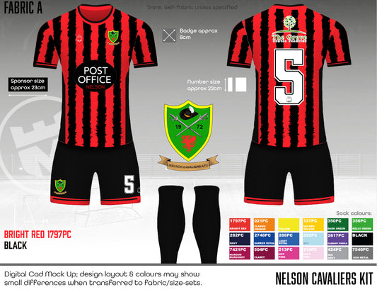 Nelson Cavaliers AFC - REPLACEMENT KIT - Fabric A