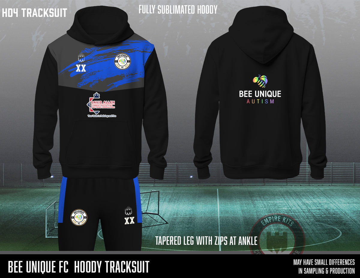 BEE UNIQUE FC - Hooded  1/4 Tracksuit