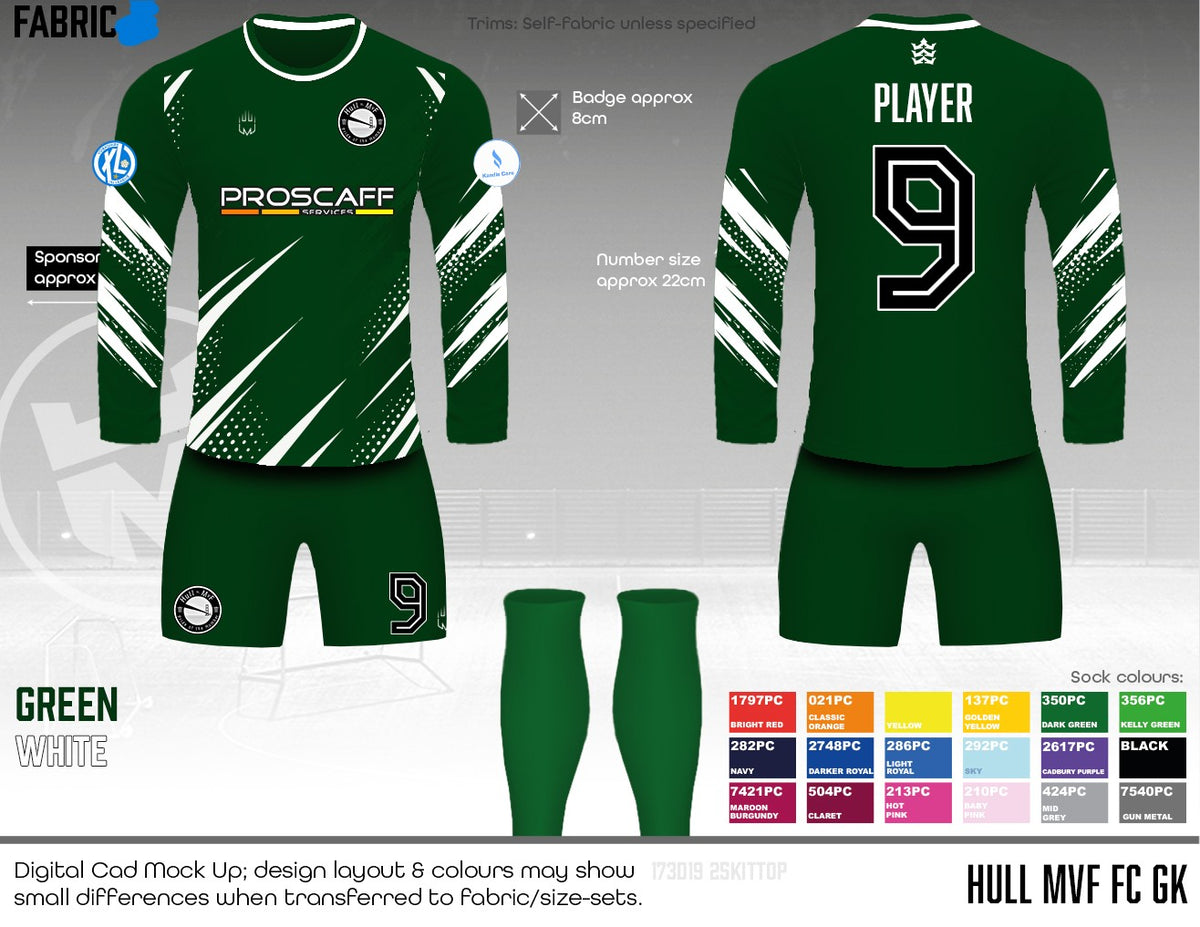 Hull MvF FC - GK Kit - Fabric B