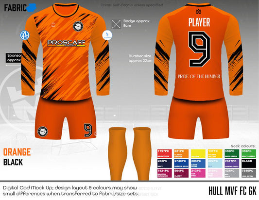 Hull MvF FC - GK Kit - Fabric B