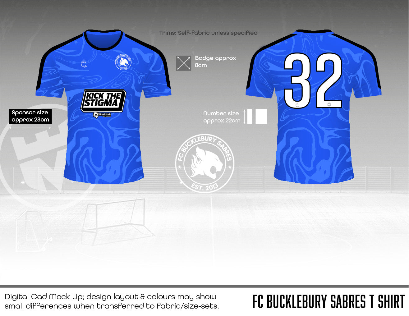 Bucklebury Sabres FC - Training Shirt (blue)
