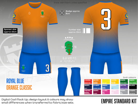 Elm United - Home Kit (royal blue/orange)