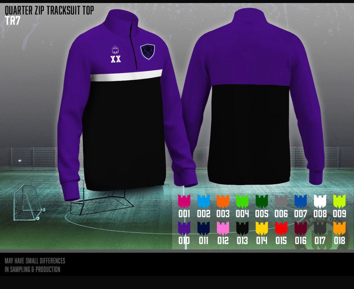 Bramley Amigos FC - Quarter Zip Tracksuit Top