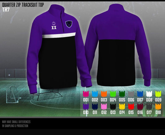Bramley Amigos FC - Quarter Zip Tracksuit Top