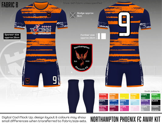 Northampton Phoenix FC - Replacement kit - Fabric B