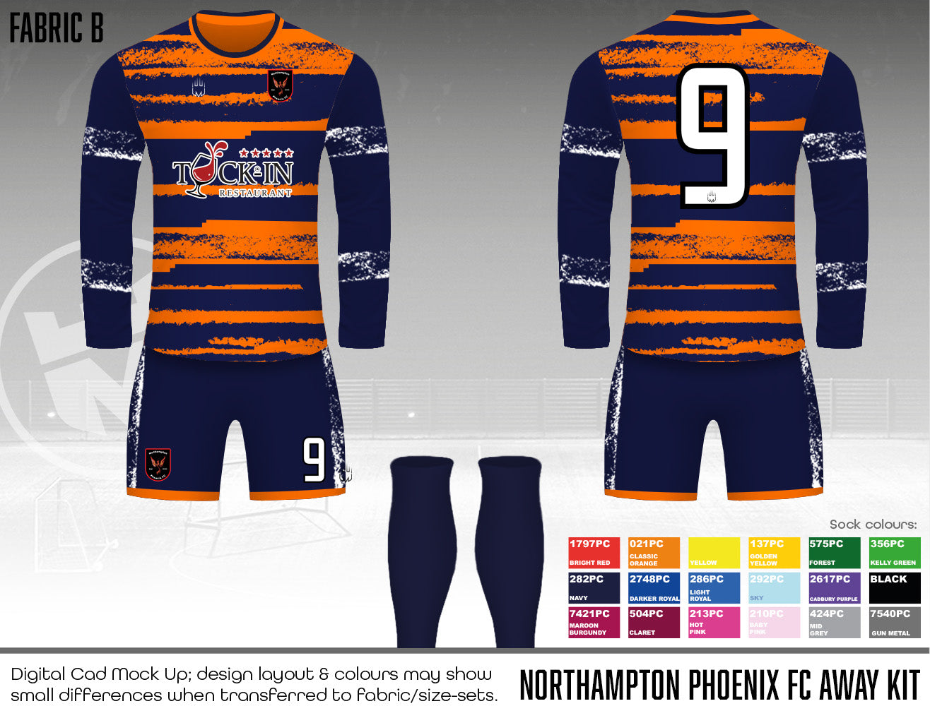 Northampton Phoenix FC - Replacement kit - Fabric B