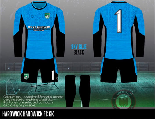 U11’s Hardwick FC GK kit - Fabric A