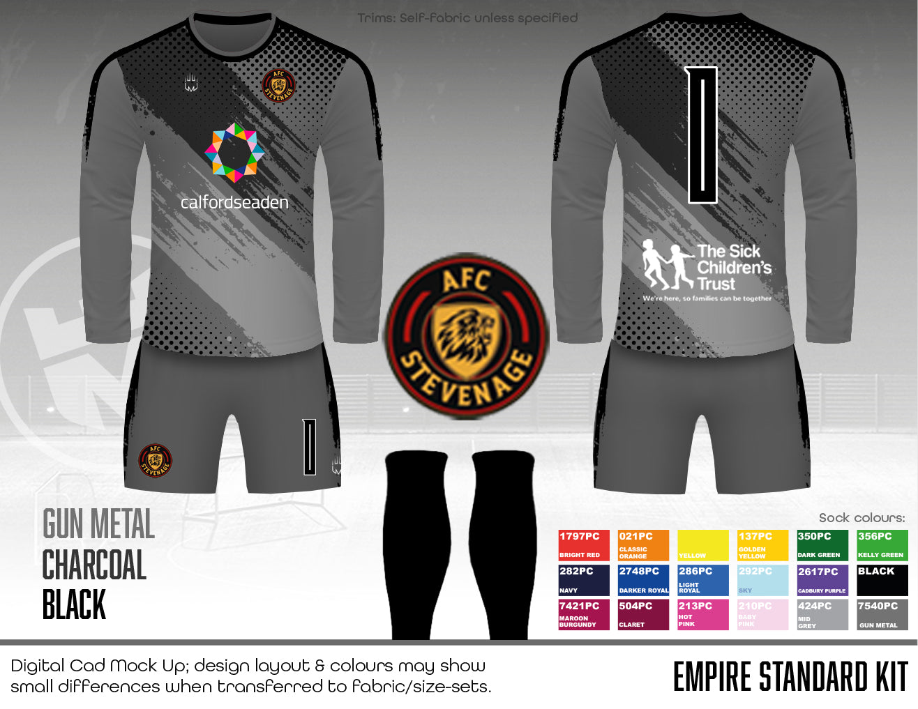 AFC STEVENAGE - GK Kit (Fabric B)