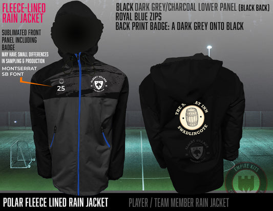 Albert Village FC - Fleece Lined Rain Jacket (The Midway Inn)