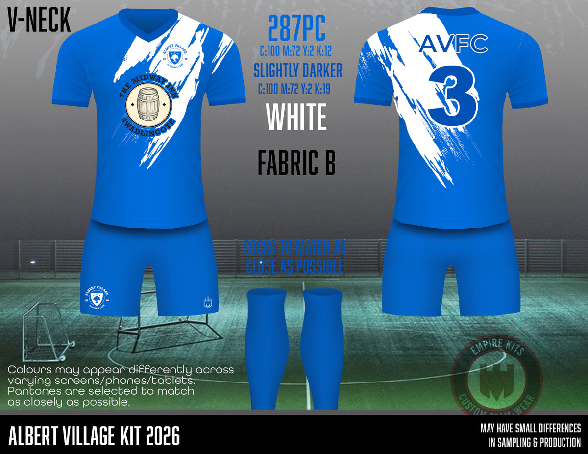 Albert Village FC - Outfield- Fabric B (The Midway Inn)