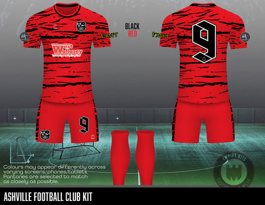 Ashville Football Club - 1st Team away kit outfiled