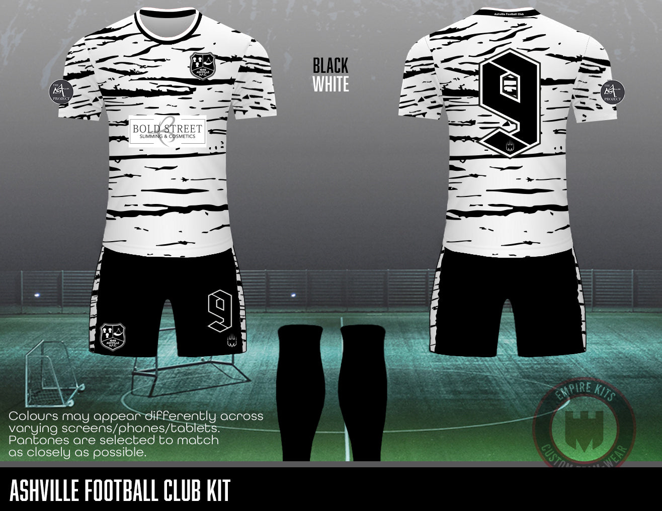 Ashville Football Club outfield kit - U16