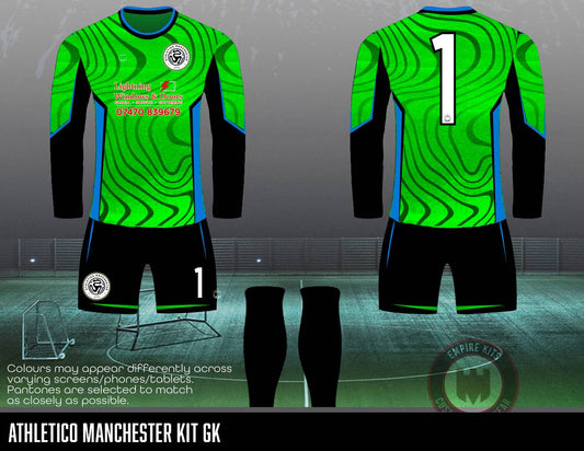 Athletico Manchester JFC -  GK Kit (Blue and green swirl)