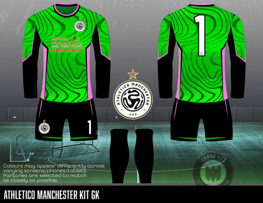 Athletico Manchester JFC -  GK Kit (Pink and green swirl)