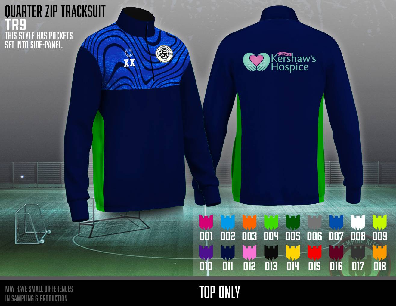 Athletico Manchester JFC - Quarter Zip Tracksuit Top (Kershaw's)