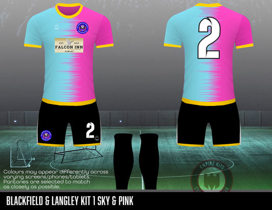 Blackfield and Langley Youth Outfield Kit (Alternative sponsors)