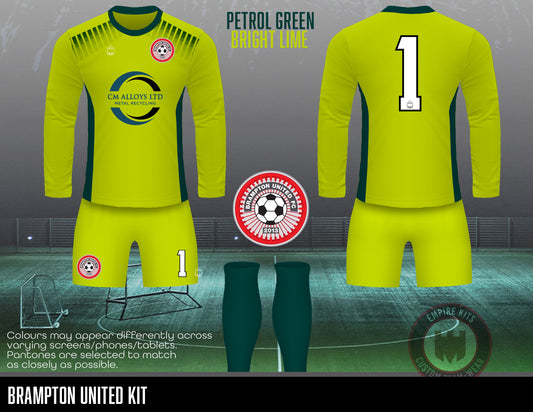 Brampton United FC - GK Kits (Bull's Head, CM alloys, Redefine)