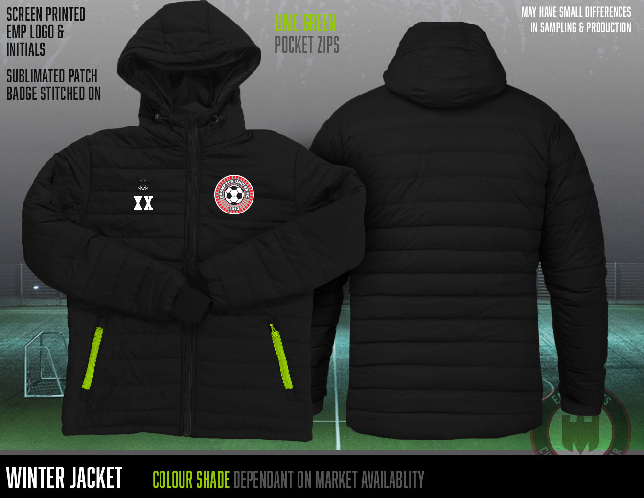 Brampton United FC Winter Coat (No sponsor)