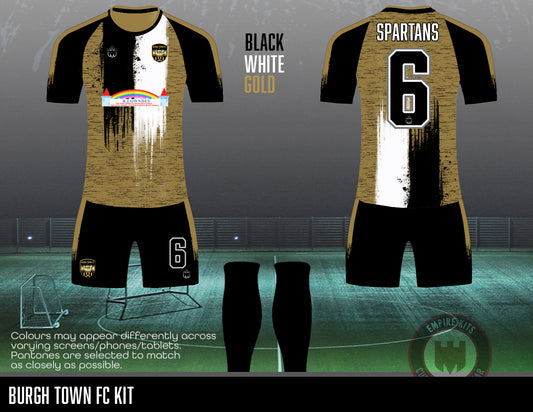 Burgh Town FC - Training kit (R.LOWNDES white gold)