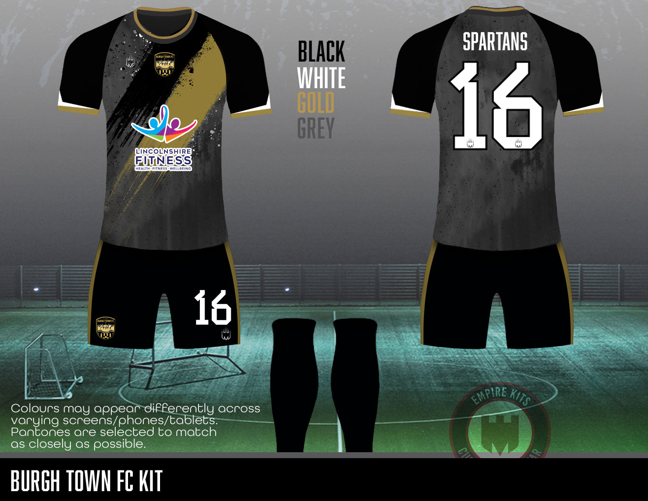Burgh Town FC - Training kit (Lincolnshire Fitness)