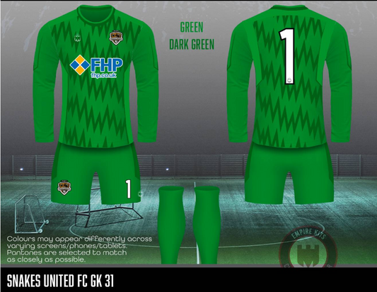 Snakes United FC - GK Kit (dark green #31)