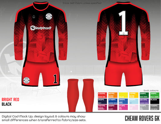 Cheam Rovers Replacement GK kit - Fabric B
