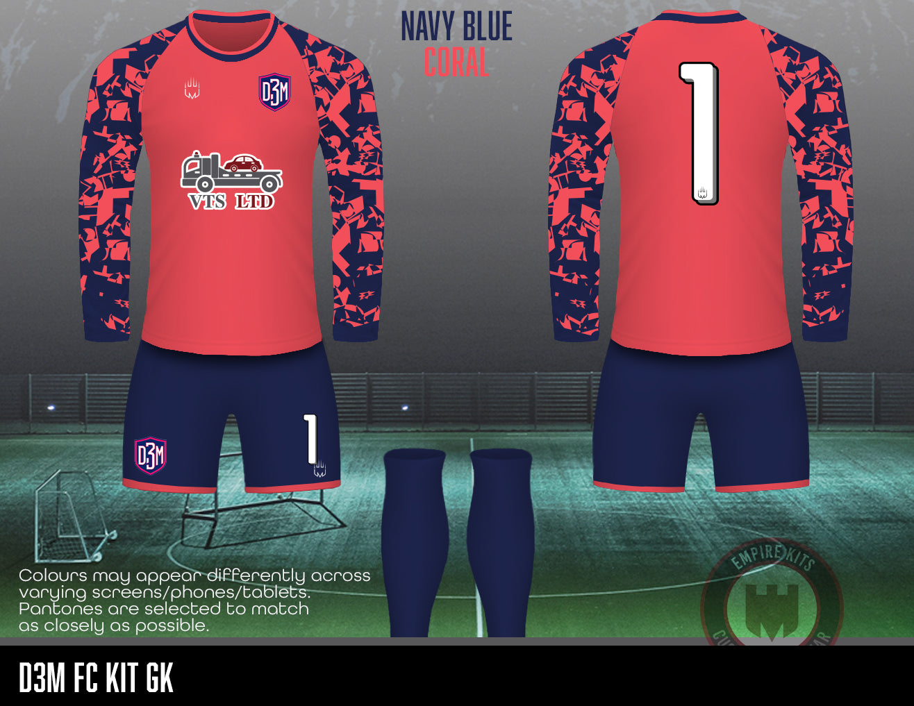 D3M - GK Kits (navy coral)