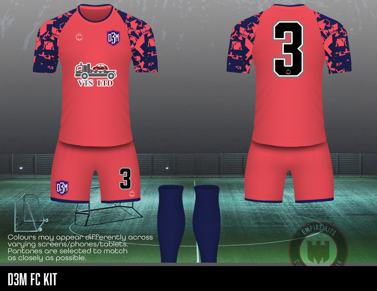 D3M FC - Outfield Kit (pink)