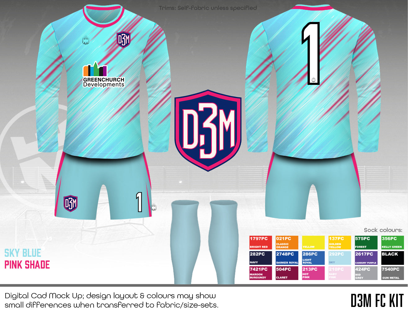 D3M - GK Kit (Blue&Pink) - Fabric A