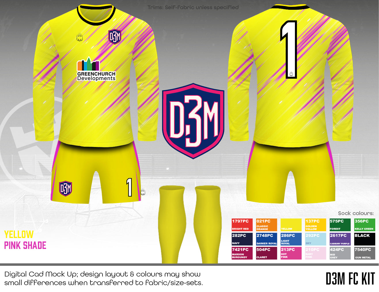 D3M - GK Kit (Yellow&Pink) - Fabric A