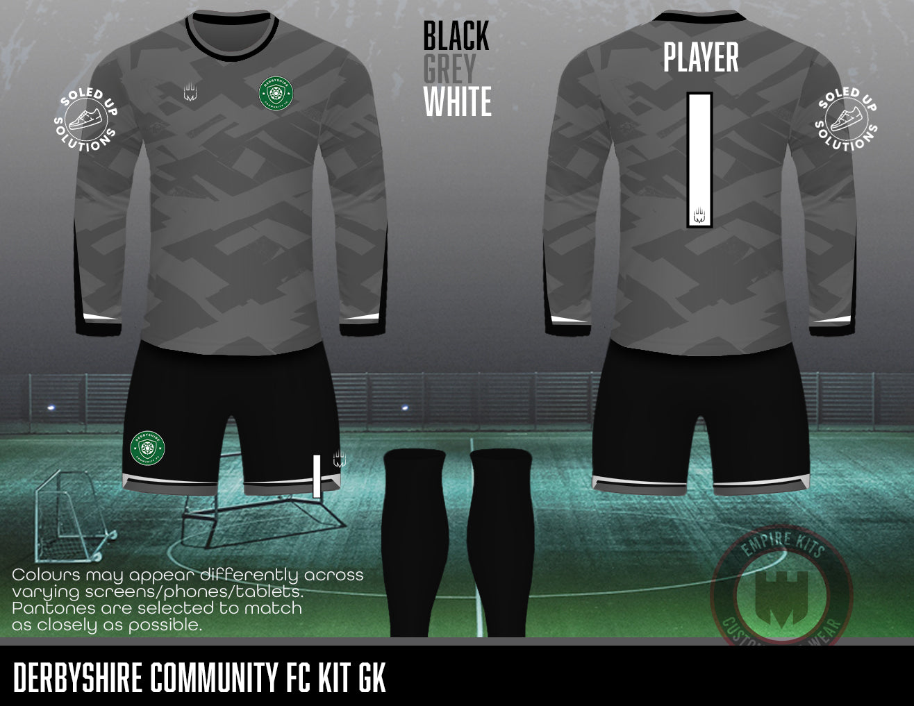 Derbyshire Community FC - REPLACEMENT GK KIT (Soled Up)