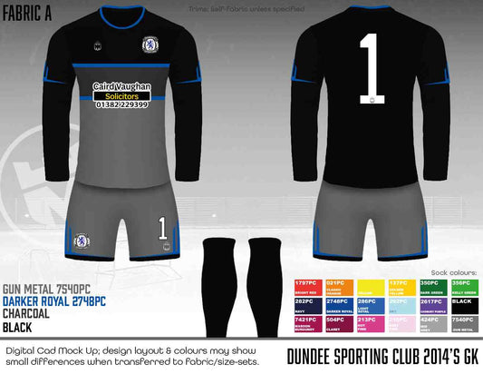 Dundee Sporting Club - Black/Blue GK kit (fabric A)